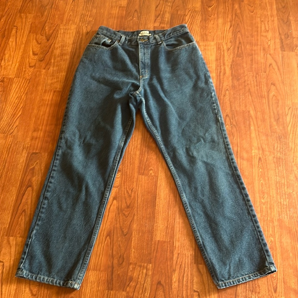 LL BEANS ORIGINAL FIT RELAXED JEANS SIZE 12